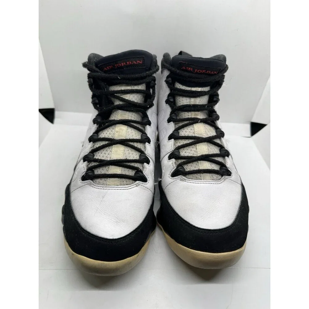 Nike Air Jordan 9 Mens size 10 White Black Space Jam Shoes Sneakers 302370 112